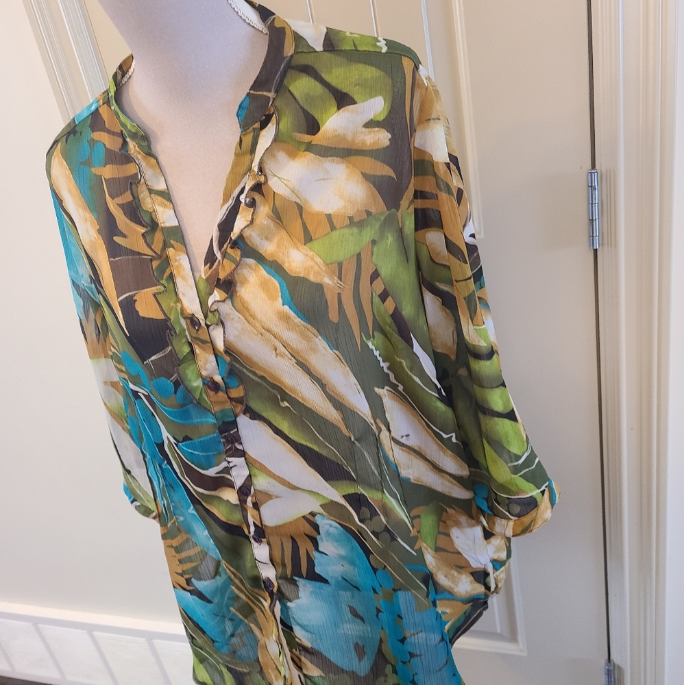 Tanjay Petites Sheer Blouse - Picture 7 of 7